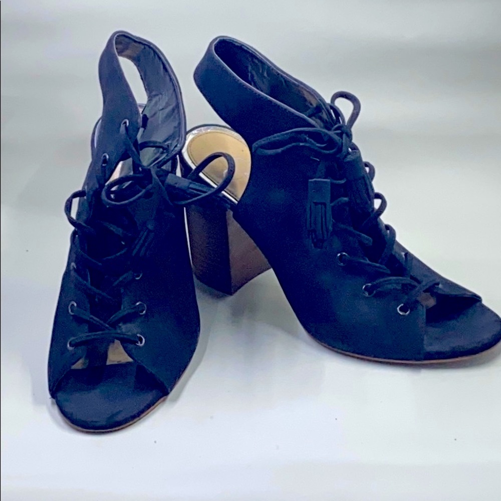 Jessica Simpson Suede Peep Toe Sling Back Shoes